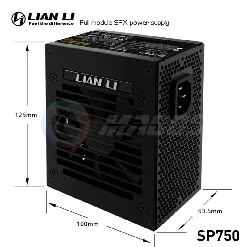 مزود طاقة LIAN LI بقدرة 750 وا - مراجعة 750W Sfx Fully Modular Power Supply وسعره